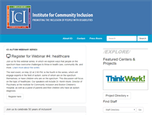 Tablet Screenshot of communityinclusion.org